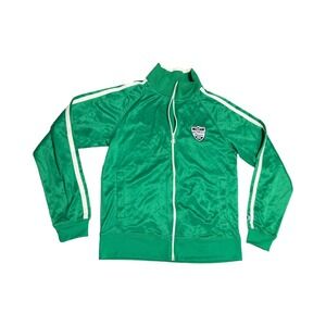 Vintage Champion Casino Jacket Rhythm City Green Embroidered‎ Size L